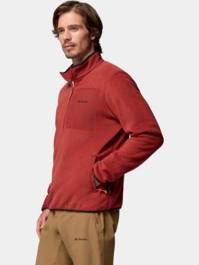 Columbia Pacific Arch 200 1/2 Zip Fleece M férfi polár pulóver piros színben 3