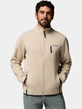Columbia Sweater Weather Full Zip férfi polár pulóver homok színben 1