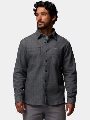Columbia Twill River Long Sleeve Knit Shirt férfi hosszú ujjú ing fekete színben 1