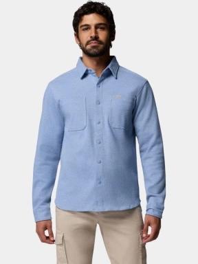 Columbia Twill River Long Sleeve Knit Shirt férfi hosszú ujjú ing kék színben 1