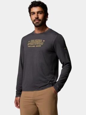 Columbia Parsons Point Long Sleeve Graphic Tee férfi hosszú ujjú póló fekete színben 3