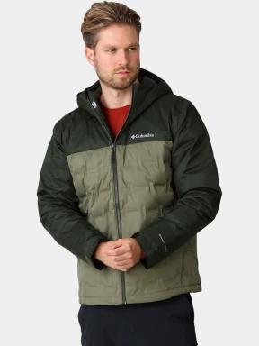 Columbia Grand Trek IV Down Hooded Jacket férfi pehelykabát zöld színben 1