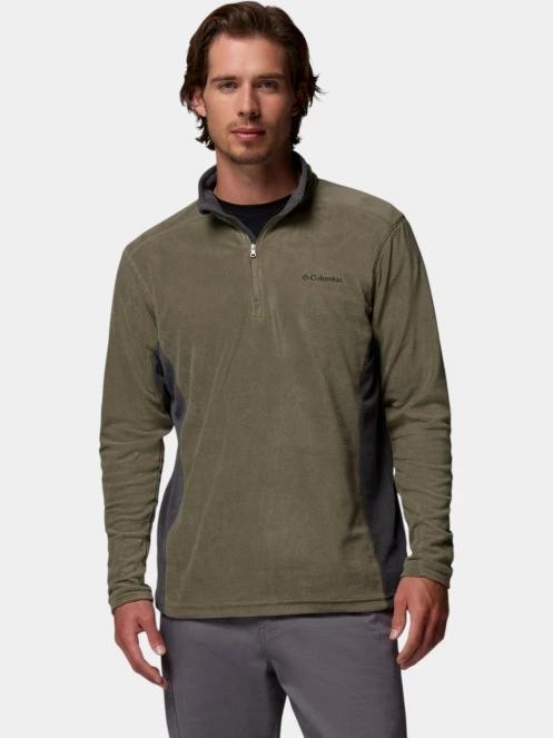 Columbia Klamath Range II Half Zip férfi polár pulóver zöld színben 2