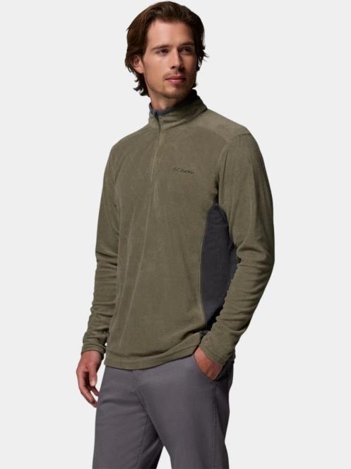 Columbia Klamath Range II Half Zip férfi polár pulóver zöld színben 3