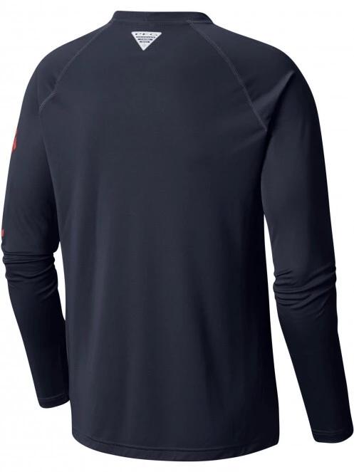 Columbia Terminal Tackle LS Shirt férfi hosszú ujjú sport póló kék színben 7