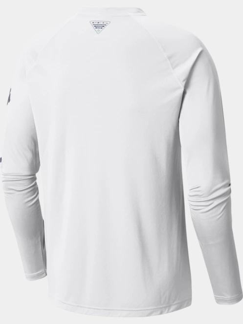 Columbia Terminal Tackle LS Shirt férfi hosszú ujjú sport póló fehér színben 4