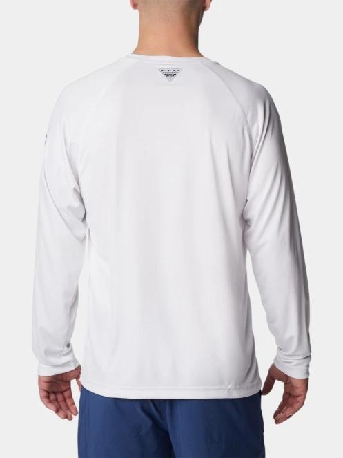 Columbia Terminal Tackle LS Shirt férfi hosszú ujjú sport póló fehér színben 8