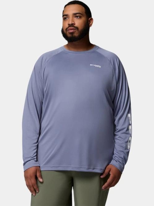 Columbia Terminal Tackle Long Sleeve Shirt férfi hosszú ujjú sport póló lila színben 2