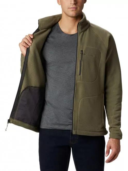 Columbia Fast Trek II Full Zip Fleece férfi polár pulóver zöld színben 5