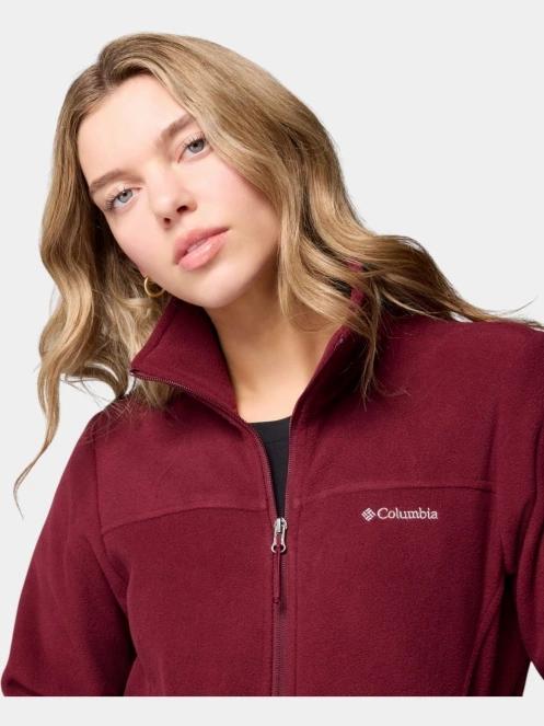 Columbia Fast Trek II Jacket női polár pulóver piros színben 7