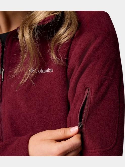 Columbia Fast Trek II Jacket női polár pulóver piros színben 9