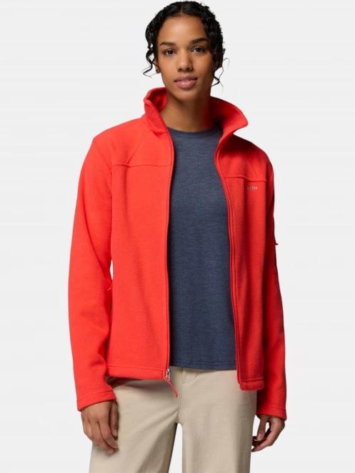 Columbia Fast Trek II Jacket női polár pulóver piros színben 6