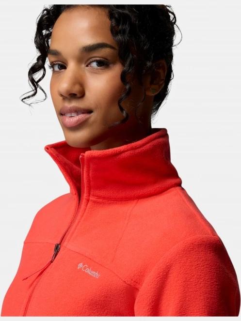 Columbia Fast Trek II Jacket női polár pulóver piros színben 7
