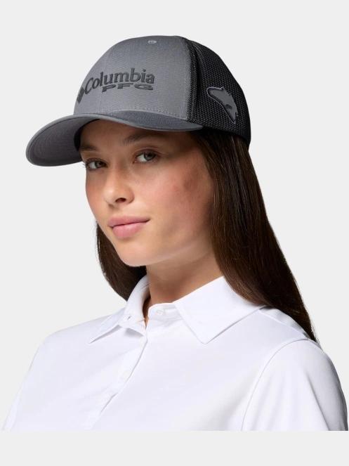 Columbia PFG Logo Mesh Ball Cap baseball sapka szürke színben 4