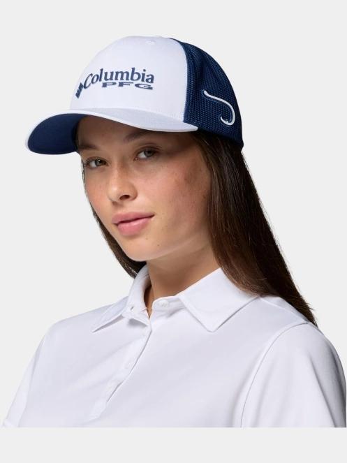 Columbia PFG Logo Mesh Ball Cap baseball sapka fehér színben 4