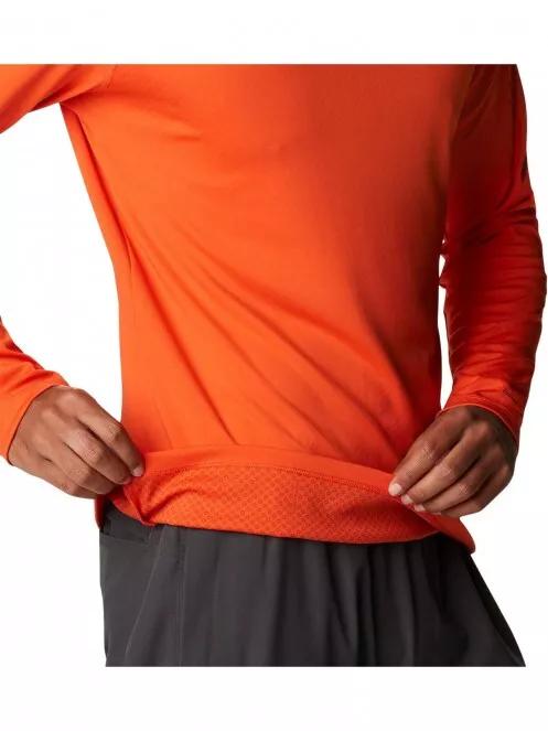 Columbia Zero Rules Long Sleeve Shirt férfi hosszú ujjú sport póló narancssárga színben 5