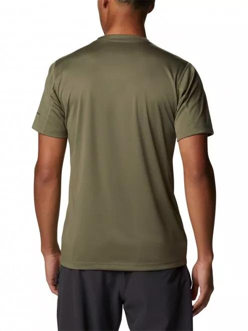 Columbia Zero Rules Short Sleeve Graphic Shirt férfi rövid ujjú sport póló zöld színben 3
