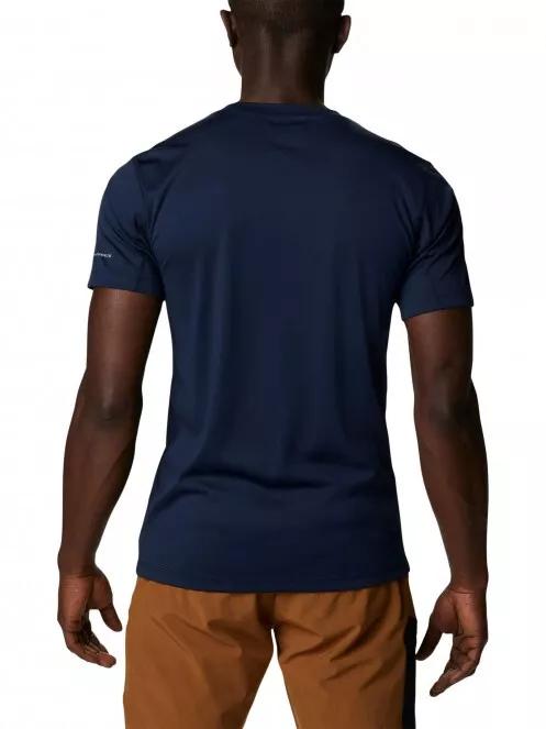 Columbia Zero Rules Short Sleeve Graphic Shirt férfi rövid ujjú sport póló kék színben 3