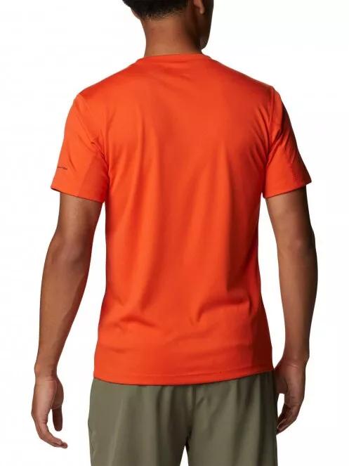 Columbia Zero Rules Short Sleeve Graphic Shirt férfi rövid ujjú sport póló narancssárga színben 3