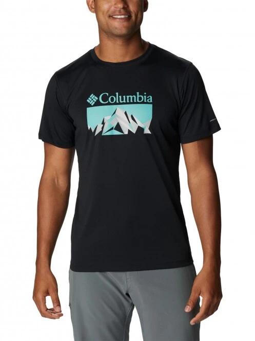 Columbia Zero Rules Short Sleeve Graphic Shirt férfi rövid ujjú sport póló fekete színben 2