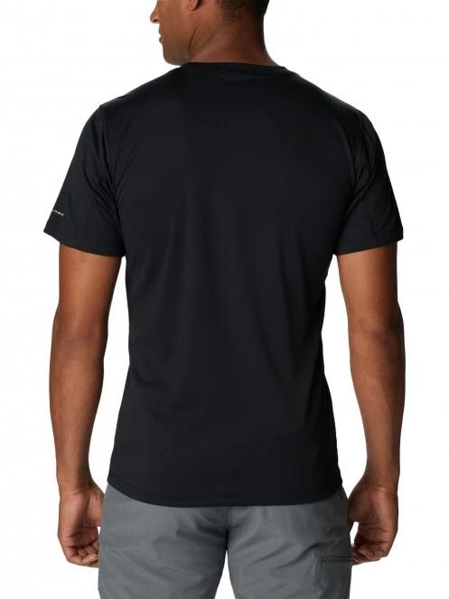 Columbia Zero Rules Short Sleeve Graphic Shirt férfi rövid ujjú sport póló fekete színben 4