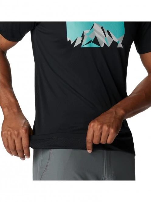 Columbia Zero Rules Short Sleeve Graphic Shirt férfi rövid ujjú sport póló fekete színben 6