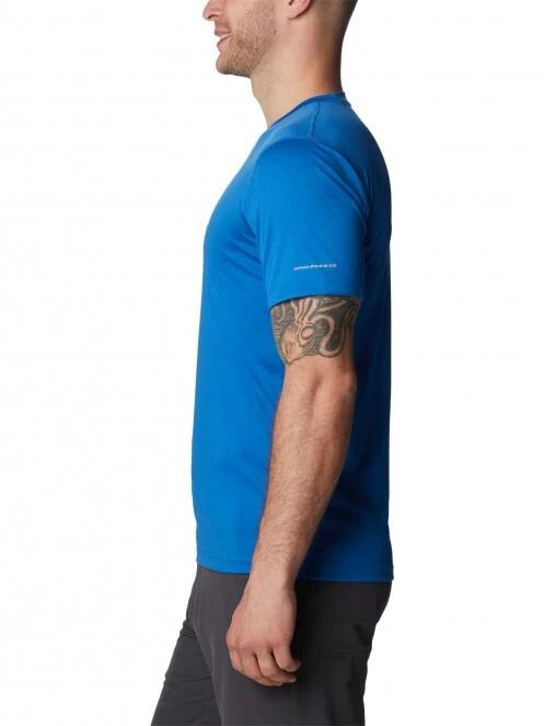 Columbia Zero Rules Short Sleeve Graphic Shirt férfi rövid ujjú sport póló kék színben 3