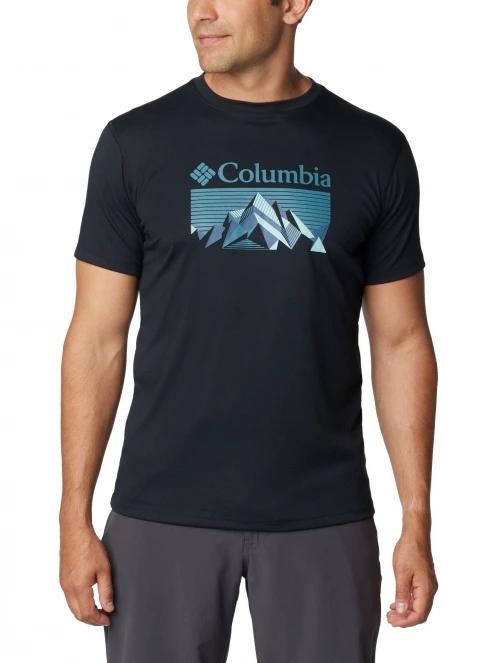 Columbia Zero Rules Short Sleeve Graphic Shirt férfi rövid ujjú sport póló szürke színben 2