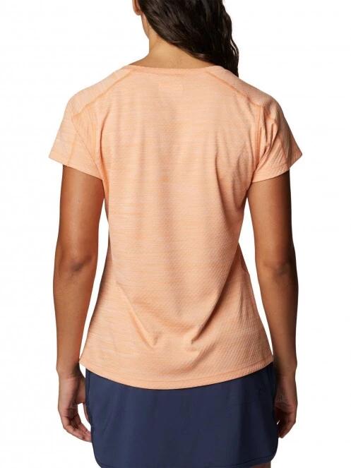 Columbia Zero Rules Short Sleeve Shirt női rövid ujjú sport póló rózsaszín színben 4
