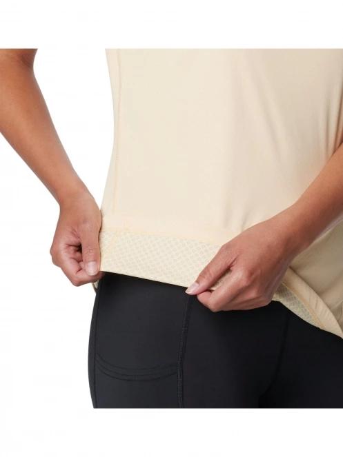 Columbia Zero Rules Short Sleeve Shirt női rövid ujjú sport póló sárga színben 6