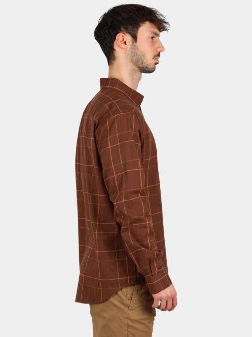 Columbia Rapid Rivers II Long Sleeve Shirt férfi hosszú ujjú ing barna színben 3