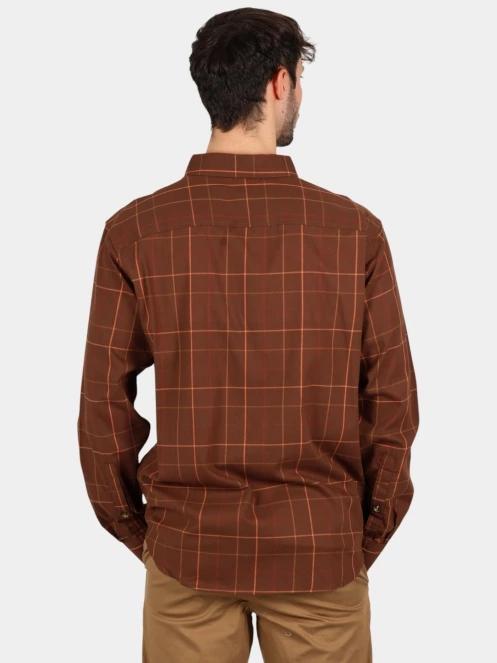 Columbia Rapid Rivers II Long Sleeve Shirt férfi hosszú ujjú ing barna színben 4