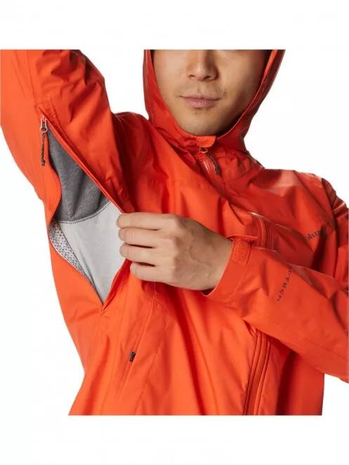 Columbia EvaPOURation Jacket férfi esőkabát narancssárga színben 7