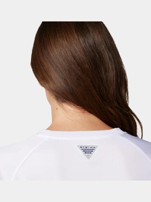 Columbia Tidal Tee II Long Sleeve Shirt női hosszú ujjú sport póló fehér színben 7