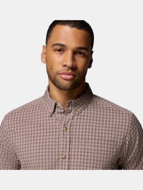 Columbia Rapid Rivers II Short Sleeve Shirt férfi rövid ujjú ing barna színben 6