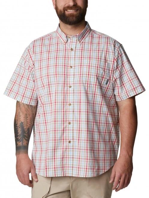 Columbia Rapi Rivers II Short Sleeve Shirt férfi rövid ujjú ing piros színben 2