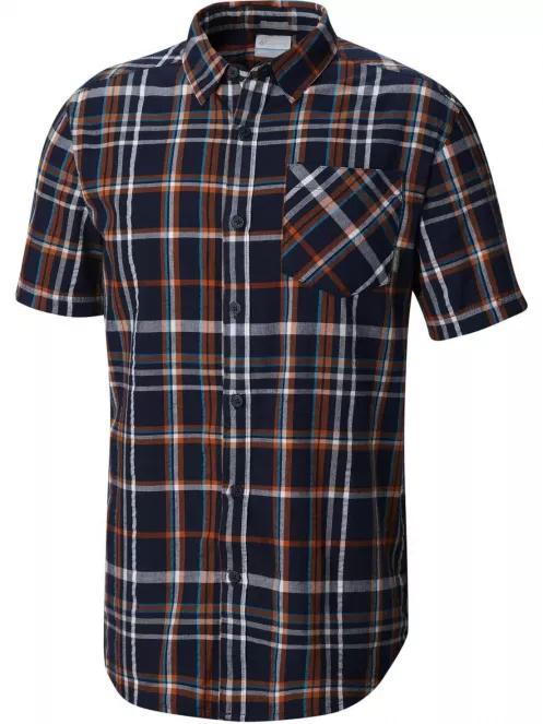 Columbia Katchor II Short Sleeve Shirt férfi rövid ujjú ing kék színben 2