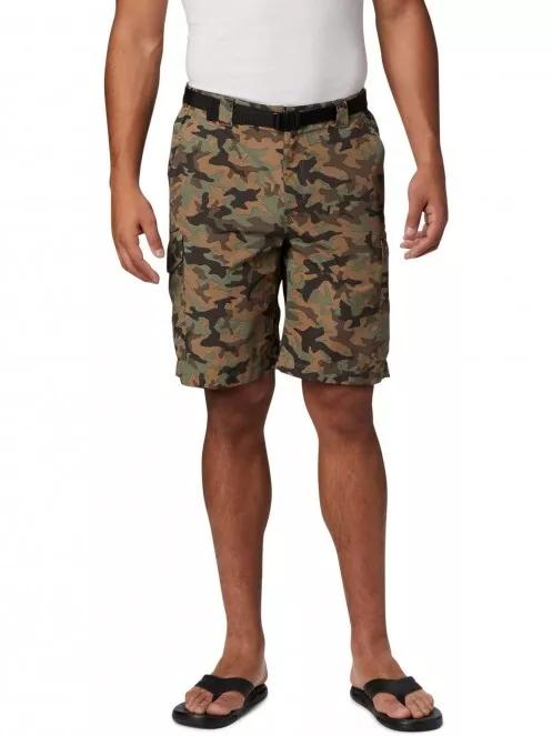 Columbia Silver Ridge Printed Cargo Short férfi oldalzsebes rövidnadrág zöld színben 2