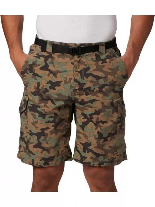 Columbia Silver Ridge Printed Cargo Short férfi oldalzsebes rövidnadrág zöld színben 4