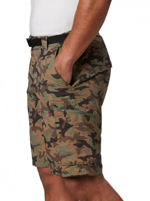 Columbia Silver Ridge Printed Cargo Short férfi oldalzsebes rövidnadrág zöld színben 5