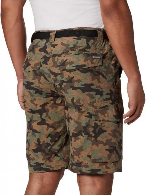 Columbia Silver Ridge Printed Cargo Short férfi oldalzsebes rövidnadrág zöld színben 6