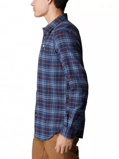 Columbia Cornell Woods Flannel Long Sleeve Shirt férfi hosszú ujjú ing kék színben 4