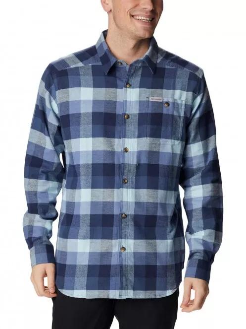 Columbia Cornell Woods Flannel Long Sleeve Shirt férfi hosszú ujjú ing kék színben 2
