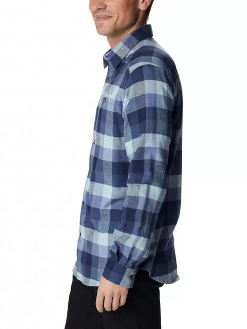 Columbia Cornell Woods Flannel Long Sleeve Shirt férfi hosszú ujjú ing kék színben 4