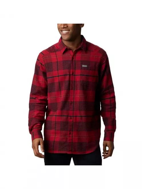 Columbia Cornell Woods Flannel Long Sleeve férfi hosszú ujjú ing piros színben 2