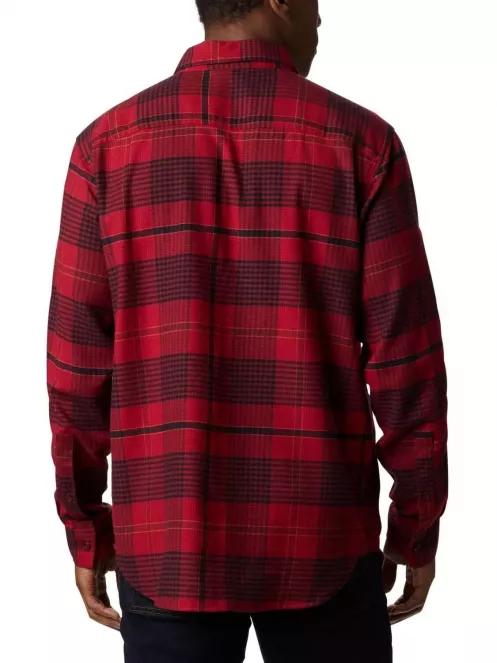 Columbia Cornell Woods Flannel Long Sleeve férfi hosszú ujjú ing piros színben 3