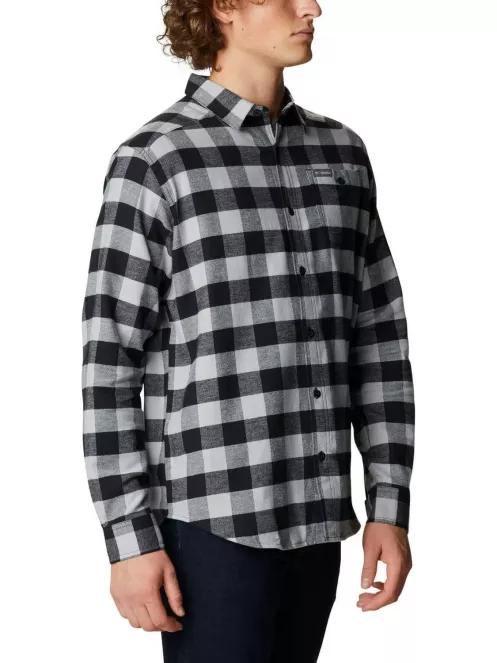 Columbia Cornell Woods Flannel Long Sleeve Shirt férfi hosszú ujjú ing szürke színben 6