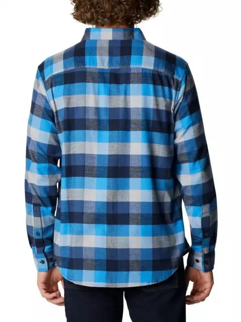 Columbia Cornell Woods Flannel Long Sleeve Shirt férfi hosszú ujjú ing kék színben 3