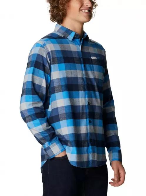 Columbia Cornell Woods Flannel Long Sleeve Shirt férfi hosszú ujjú ing kék színben 5