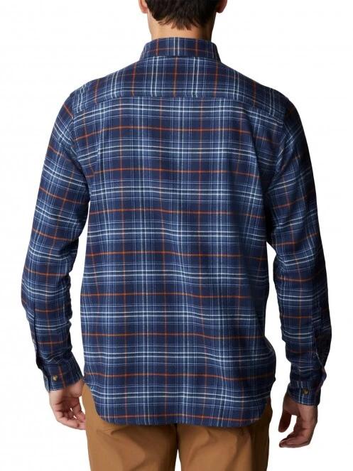 Columbia Cornell Woods Flannel Long Sleeve Shirt férfi hosszú ujjú ing kék színben 4